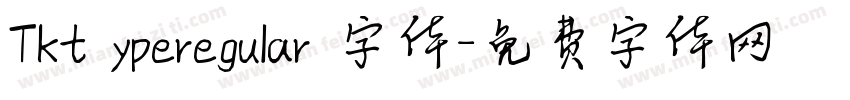 Tkt yperegular 字体字体转换
